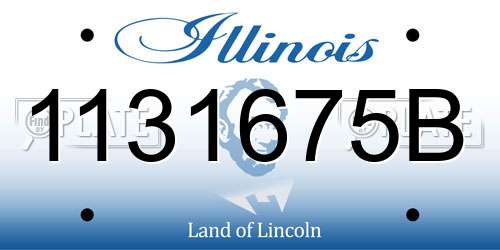 1131675B Illinois License Plate