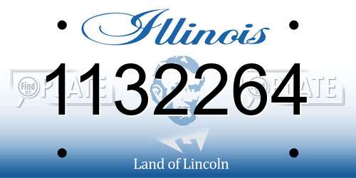 1132264 Illinois License Plate