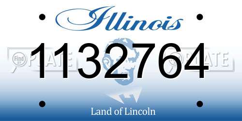 1132764 Illinois License Plate