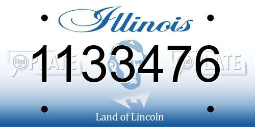 1133476 Illinois License Plate
