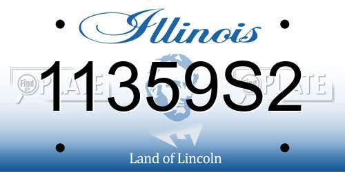 11359S2 Illinois License Plate