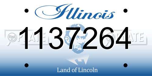 1137264 Illinois License Plate