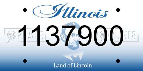 1137900 Illinois License Plate