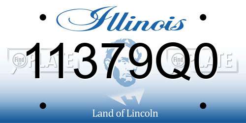 11379Q0 Illinois License Plate