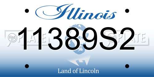 11389S2 Illinois License Plate