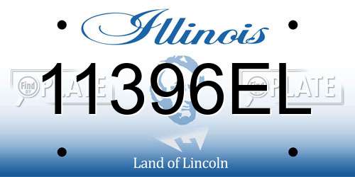 11396EL Illinois License Plate