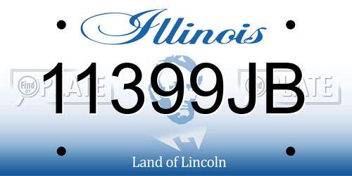 11399JB Illinois License Plate