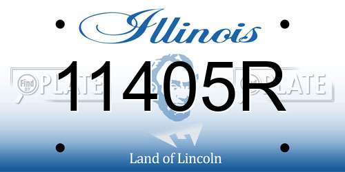 11405R Illinois License Plate