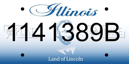 1141389B Illinois License Plate