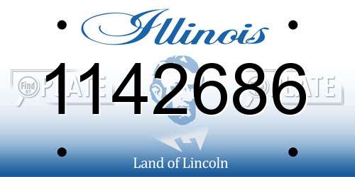 1142686 Illinois License Plate