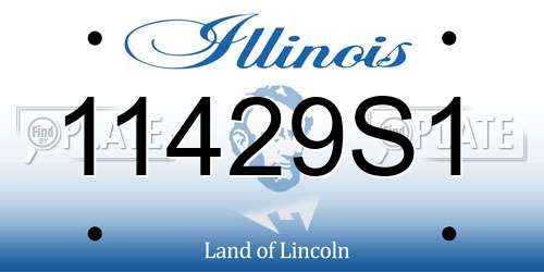 11429S1 Illinois License Plate