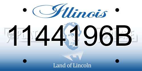 1144196B Illinois License Plate