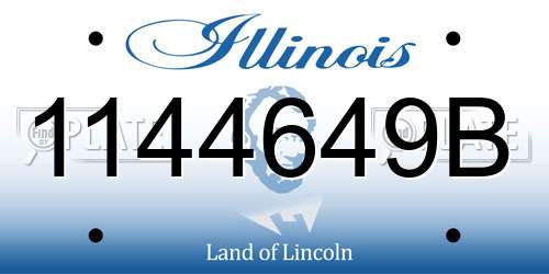 1144649B Illinois License Plate