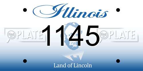 1145 Illinois License Plate