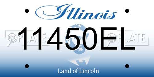 11450EL Illinois License Plate