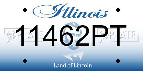 11462PT Illinois License Plate