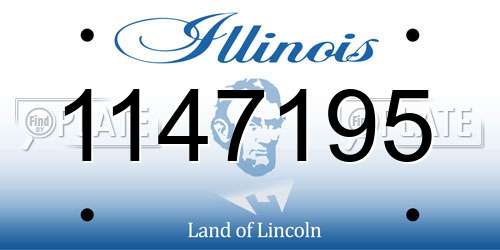 1147195 Illinois License Plate
