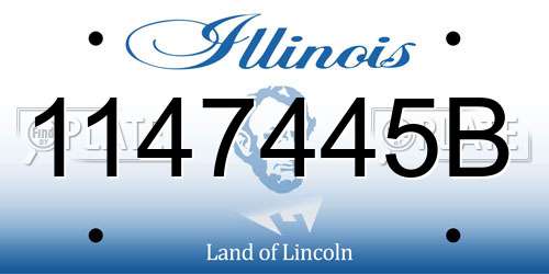 1147445B Illinois License Plate