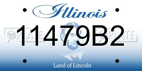 11479B2 Illinois License Plate