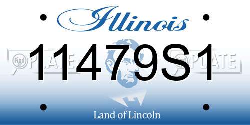 11479S1 Illinois License Plate