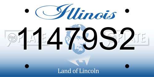11479S2 Illinois License Plate