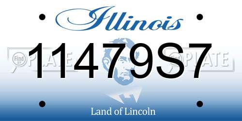 11479S7 Illinois License Plate