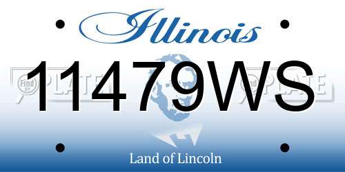 11479WS Illinois License Plate