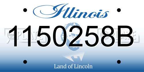 1150258B Illinois License Plate
