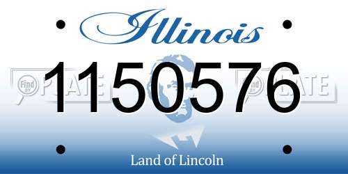 1150576 Illinois License Plate