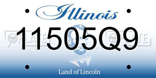 11505Q9 Illinois License Plate