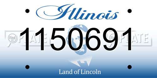 1150691 Illinois License Plate