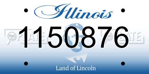 1150876 Illinois License Plate