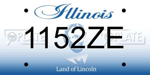 1152ZE Illinois License Plate