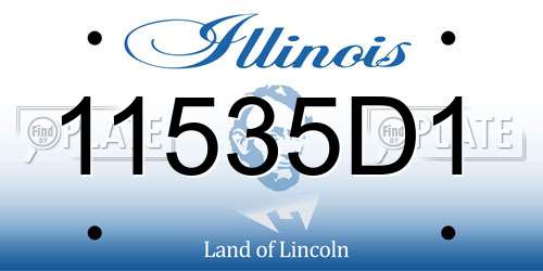 11535D1 Illinois License Plate