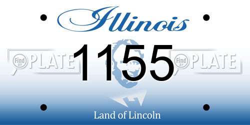 1155 Illinois License Plate