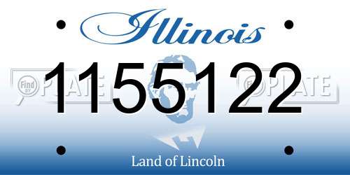 1155122 Illinois License Plate