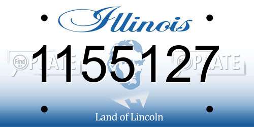 1155127 Illinois License Plate
