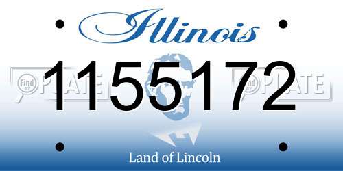 1155172 Illinois License Plate