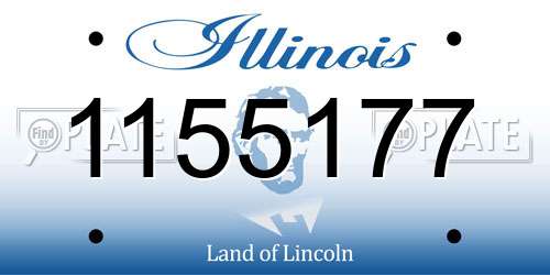 1155177 Illinois License Plate