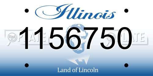1156750 Illinois License Plate