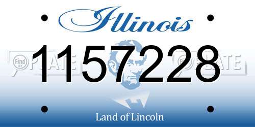 1157228 Illinois License Plate