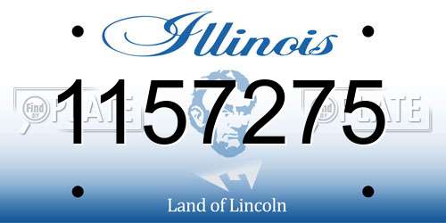 1157275 Illinois License Plate