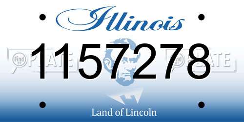 1157278 Illinois License Plate