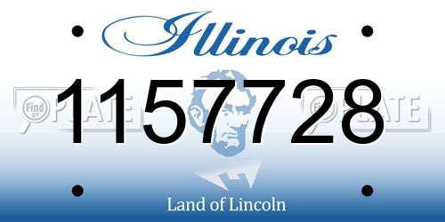1157728 Illinois License Plate