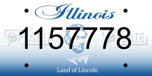 1157778 Illinois License Plate