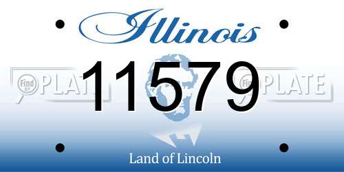 11579 Illinois License Plate
