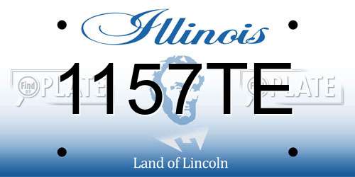1157TE Illinois License Plate