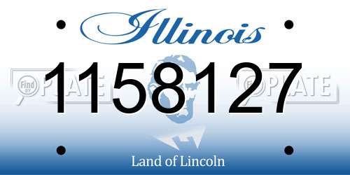 1158127 Illinois License Plate