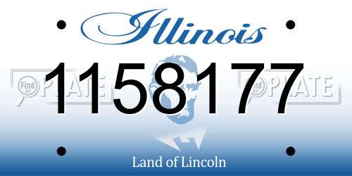 1158177 Illinois License Plate
