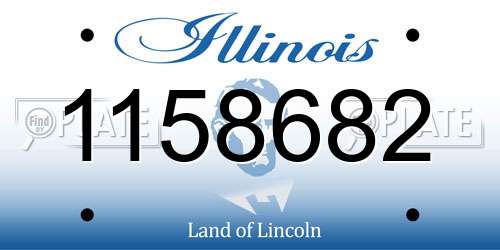 1158682 Illinois License Plate
